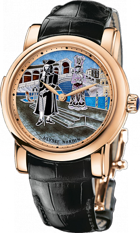 Review Ulysse Nardin 716-63 / VEN Complications Carnival of Venice replica watch - Click Image to Close